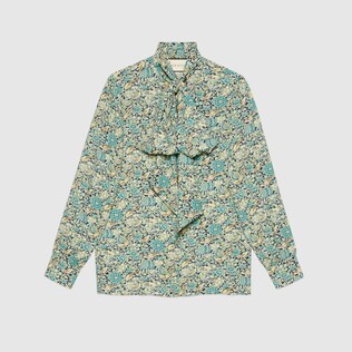 Camisa de crêpe floral Gucci Liberty