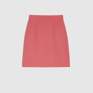 Wool tweed mini skirt