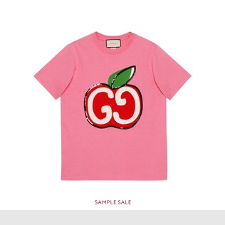 T-shirt with GG apple print