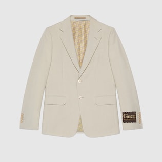 Veste en laine mohair avec étiquette Gucci