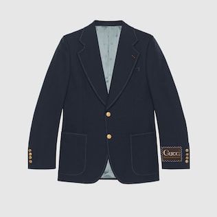 Jackett aus Wolle mit Gucci Etikett