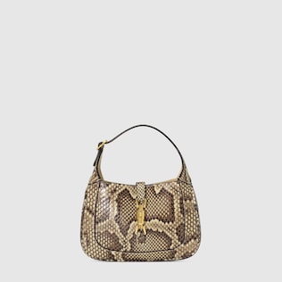 Jackie mini python hobo bag