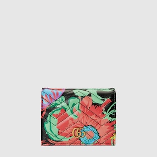 Online Exclusive Ken Scott print GG card case wallet
