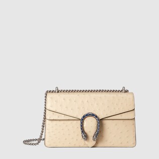 Sac à épaule Dionysus en autruche petite taille