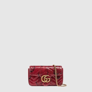 Sac super mini GG Marmont en python