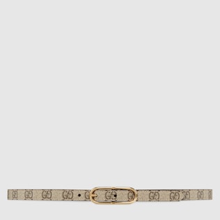 Cintura Jackie sottile in tessuto GG Supreme