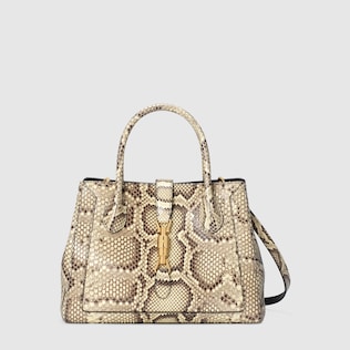 Cabas Jackie 1961 en python taille moyenne