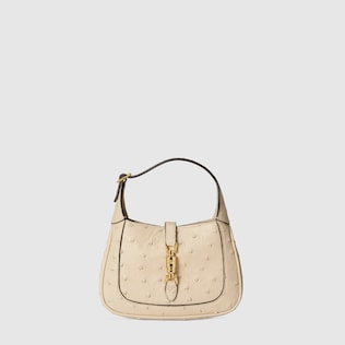 Jackie 1961 ostrich mini hobo bag