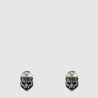 Feline head cufflinks with Interlocking G