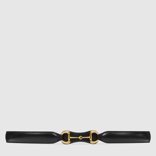 Leather belt with Horsebit