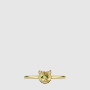 〔ル マルシェ デ メルヴェイユ〕ダイヤモンド付き 18K リング