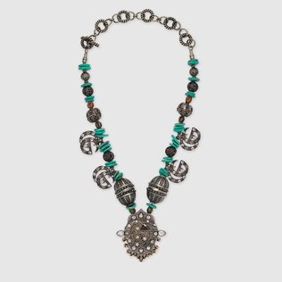 Collier GG Marmont avec perles