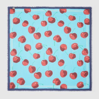 Ken Scott print modal silk shawl