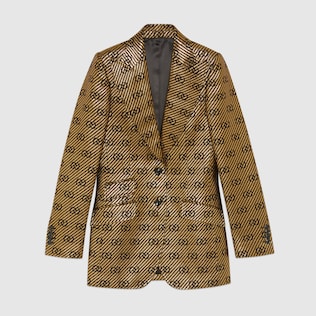 Chaqueta de seda de algodón con botonadura sencilla