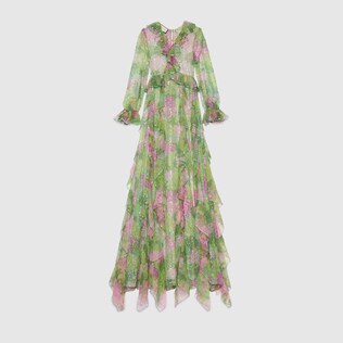 Ken Scott print silk dress