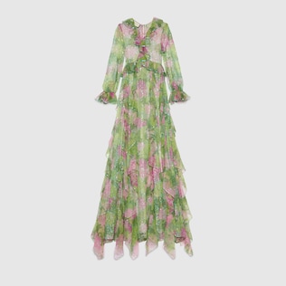 Robe en soie à imprimé Ken Scott