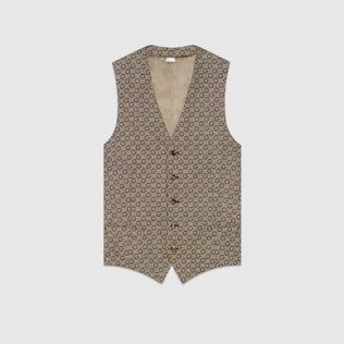 G jacquard wool vest