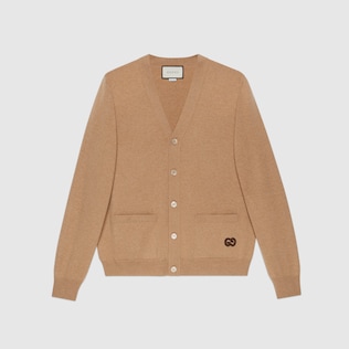 Cardigan in cashmere con GG