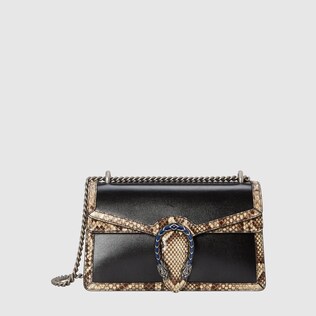 Bolso de hombro pequeño Dionysus con pitón