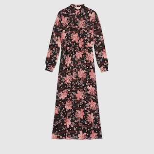 Robe en soie à imprimé Ken Scott
