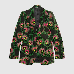 Chaqueta con estampado floral de Ken Scott