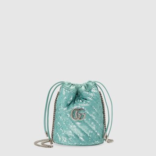 GG Marmont mini sequin bucket bag