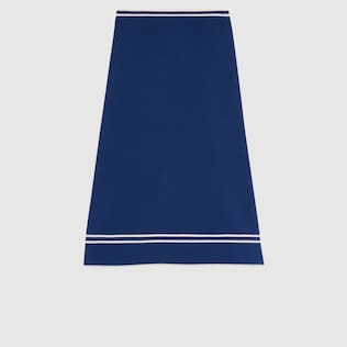 Wool skirt with GG jacquard