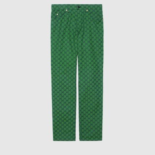 GG canvas trousers