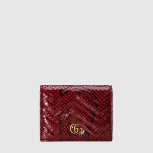 Portefeuille porte-cartes en python GG Marmont