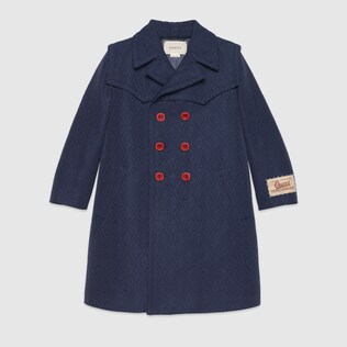 Children's GG rhombus coat