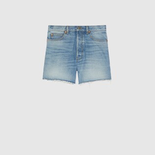 Disney x Gucci Donald Duck Shorts aus Bio-Denim