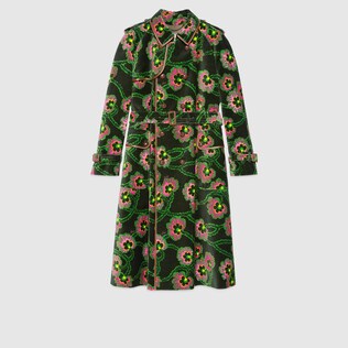 Manteau en velours à imprimé fleuri de Ken Scott