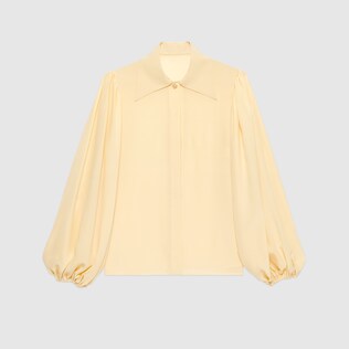 Camicia in crêpe de chine e seta