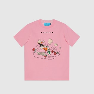 Disney x Gucci T-Shirt mit Donald Duck-Print