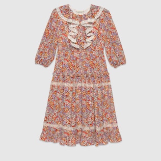 兒童Gucci Liberty花卉連身裙