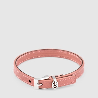 Pulsera de piel con Doble G