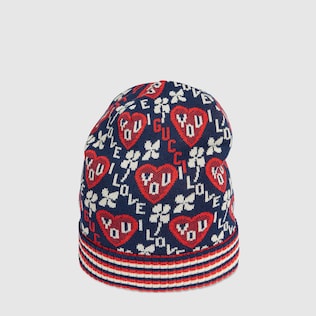 Kindermütze aus Viskose-Jacquard