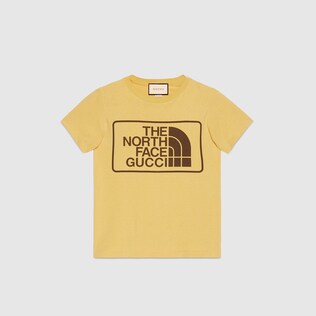 Camiseta de algodón The North Face x Gucci