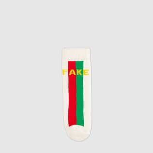 Baby 'Fake/Not' cotton socks