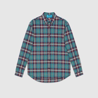 Disney x Gucci Donald Duck check shirt
