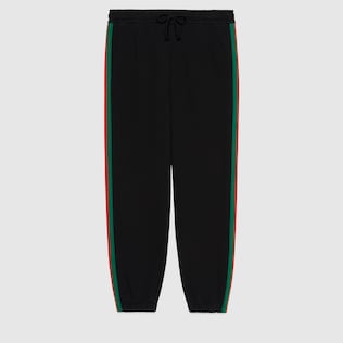 THE NORTH FACE x GUCCI ウェブ ストライプ プリント コットン ジョギングパンツ