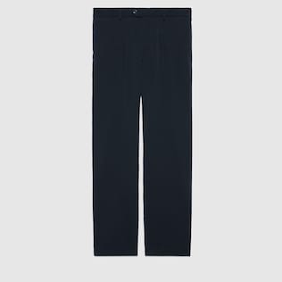 Pantalone in cotone con patch GG