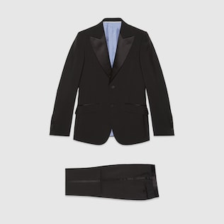 Fitted mohair wool tuxedo