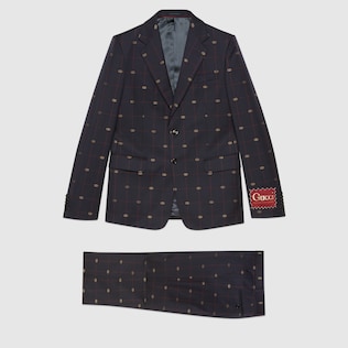 GG wool suit