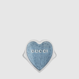 Gucci珐琅爱心戒指