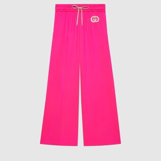 Verkürzte Hose aus Polyesterjersey