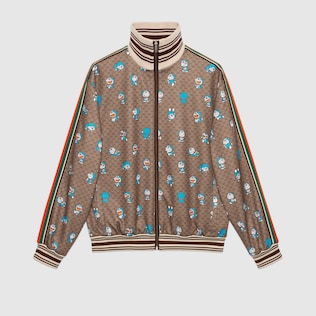 ドラえもん x GUCCI GG ジップアップ ジャケット