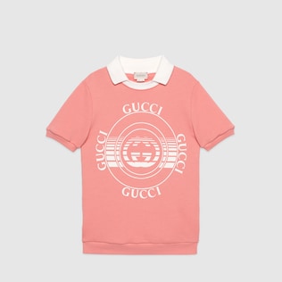 Kinderkleid mit Gucci Schallplatten-Print