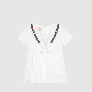Robe pour bébé en coton avec bande Web et GG