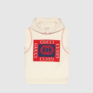 Sweat-shirt pour enfant en coton avec logo Gucci
